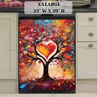 Preview of Valentine’s Heart Tree magnet in XX Large size.