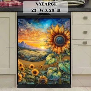 Preview of Blooming Sunset Sunflowers magnet in XX Large size.