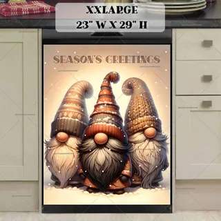 Preview of Scandinavian Christmas Gnomes magnet in XX Large size.