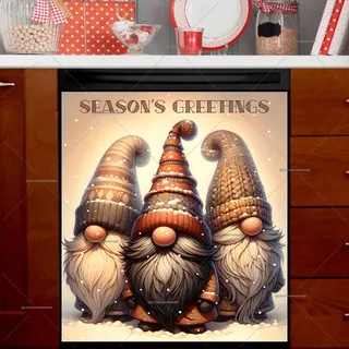 Preview of Scandinavian Christmas Gnomes magnet.