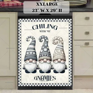 Preview of Grey Scandinavian Gnomes magnet in XX Large size.