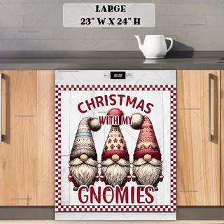 Preview of Cute Scandinavian Gnomes magnet in Large size.