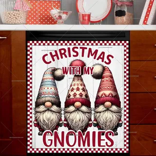 Preview of Cute Scandinavian Gnomes magnet.