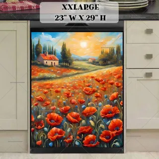 Preview of Tuscan Poppy Field magnet in XX Large size.