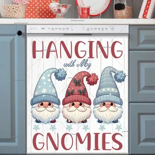 Preview of Three Little Christmas Gnomes magnet.