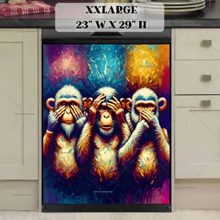 Preview of Three Wise Monkeys magnet in XX Large size.