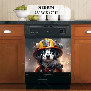 Preview of Lovely Firefighter Dalmatian magnet in Medium size.