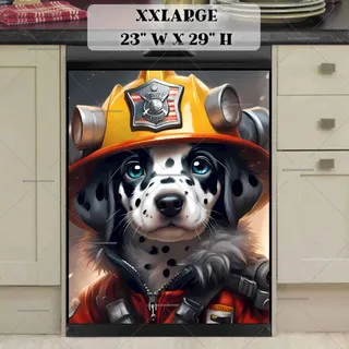 Preview of Lovely Firefighter Dalmatian magnet in XX Large size.