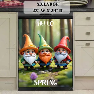 Preview of Cute Spring Gnomes magnet in XX Large size.