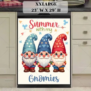 Preview of Cute Summer Gnomes magnet in XX Large size.