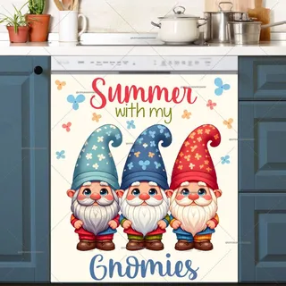 Preview of Cute Summer Gnomes magnet.