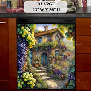 Preview of Tuscan Winery Cottage magnet in Extra Large size.