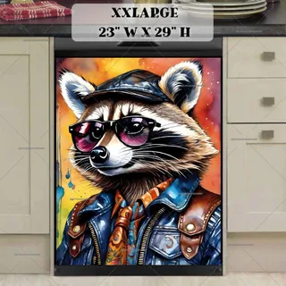 Preview of Raccoon in Sunglasses magnet in XX Large size.