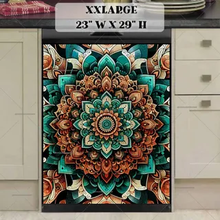 Preview of Oil Painting Mandala magnet in XX Large size.