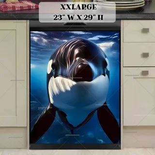 Preview of Beautiful Killer Whale in the Ocean magnet in XX Large size.