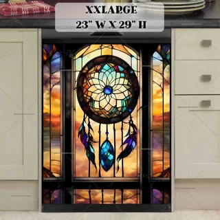 Preview of Stained Glass Dreamcatcher magnet in XX Large size.