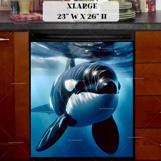 Preview of Majestic Orca in the Ocean magnet in Extra Large size.