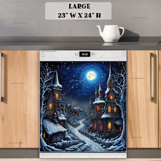 Preview of Nightmare Christmas Town magnet in Large size.