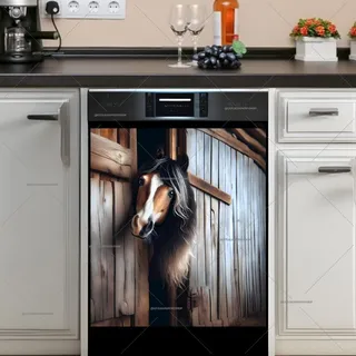 Preview of Curious Farmhouse Horse magnet.