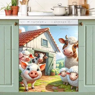 Preview of Adorable Farmhouse Animals magnet.