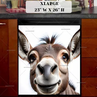 Preview of Curious Donkey magnet in Extra Large size.