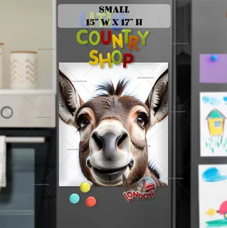 Preview of Curious Donkey magnet in Small size.