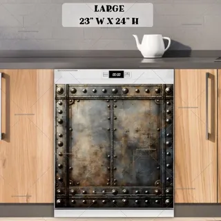 Preview of Rusty Metal Door magnet in Large size.