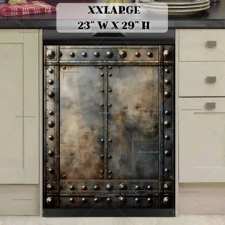 Preview of Rusty Metal Door magnet in XX Large size.