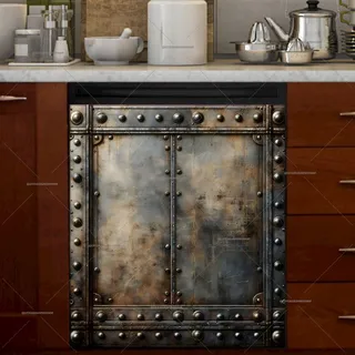 Preview of Rusty Metal Door magnet.