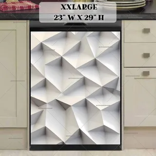 Preview of Abstract White Pattern magnet in XX Large size.