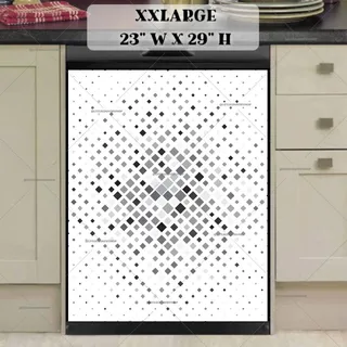 Preview of Geometric Grey Pattern magnet in XX Large size.