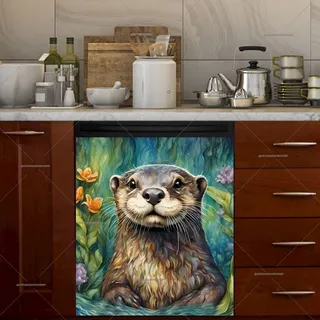 Preview of Adorable Little Otter magnet.