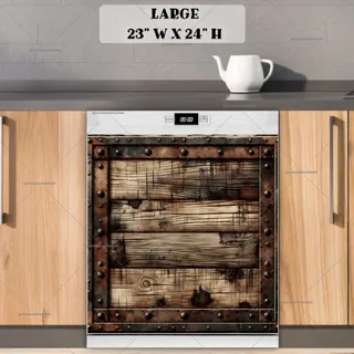 Preview of Old Rustic Wood Design magnet in Large size.