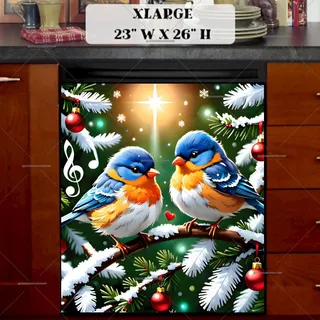 Preview of Little Christmas Birds magnet in Extra Large size.