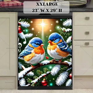 Preview of Little Christmas Birds magnet in XX Large size.