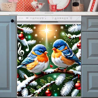 Preview of Little Christmas Birds magnet.