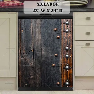 Preview of Rustic Wood with Metal Ornaments magnet in XX Large size.