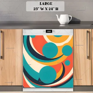 Preview of Abstract Retro Design magnet in Large size.