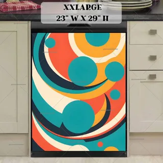 Preview of Abstract Retro Design magnet in XX Large size.