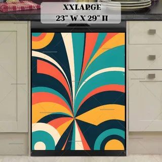 Preview of Colorful Retro Design magnet in XX Large size.