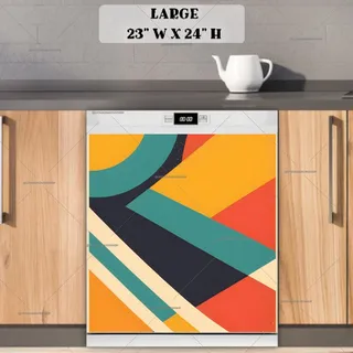 Preview of Abstract Vintage Design magnet in Large size.