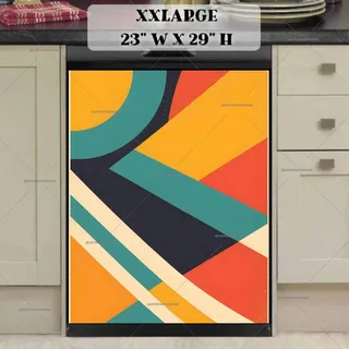 Preview of Abstract Vintage Design magnet in XX Large size.