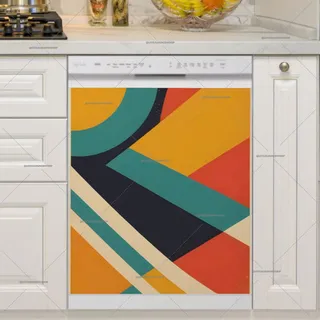 Preview of Abstract Vintage Design magnet.