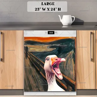 Preview of Scream by Edvard Munch with a Goose magnet in Large size.