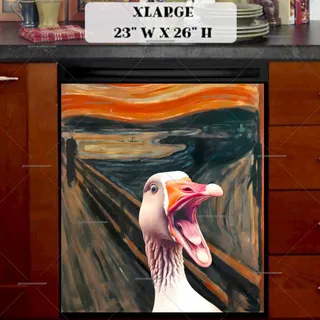 Preview of Scream by Edvard Munch with a Goose magnet in Extra Large size.