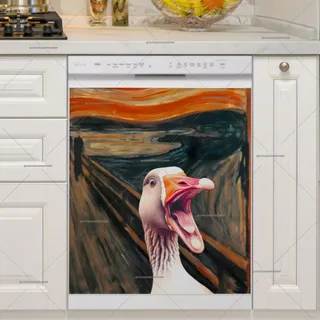 Preview of Scream by Edvard Munch with a Goose magnet.