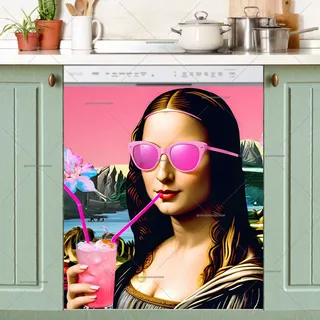 Preview of Mona Lisa on the Beach magnet.