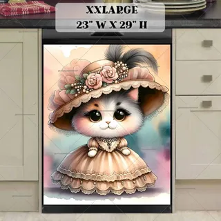 Preview of Elegant Cat Lady magnet in XX Large size.