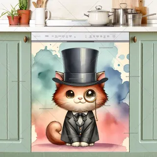 Preview of Elegant Cat Gentleman magnet.