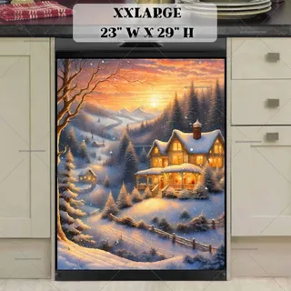 Preview of Lovely Christmas Countryside magnet in XX Large size.